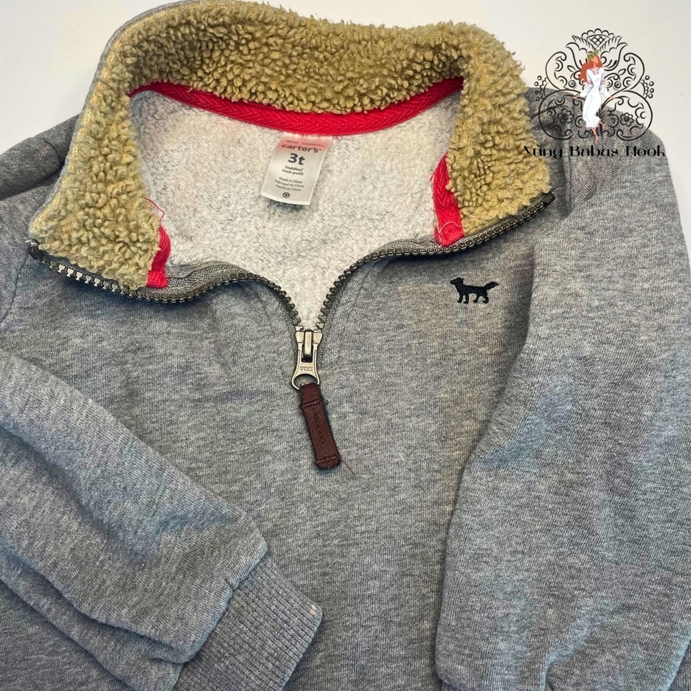 Carter’s 3T GRAY Pullover Sweat Shirt PRELOVED